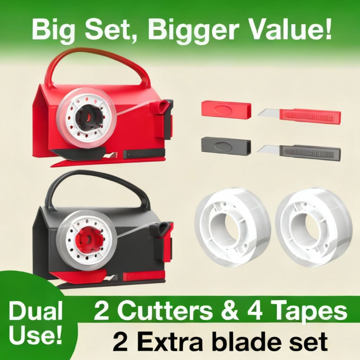 Wrapping Paper Cutter and Tape Dispenser