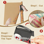 Wrapping Paper Cutter and Tape Dispenser